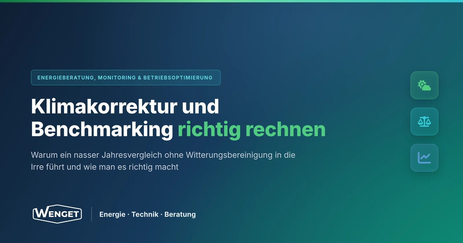 Klimakorrektur und Benchmarking richtig rechnen