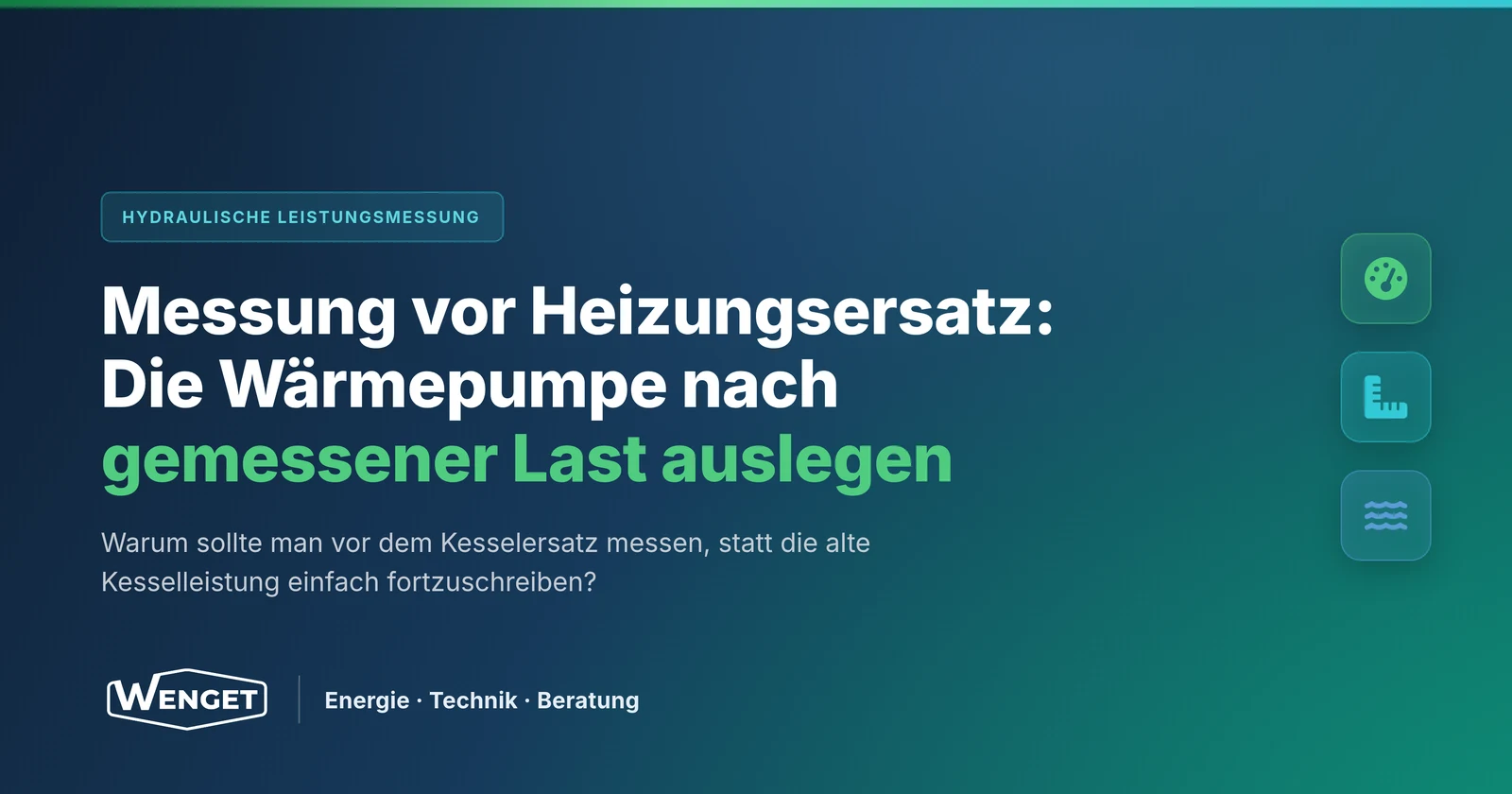 Messung vor Heizungsersatz: Die Wärmepumpe nach gemessener Last auslegen