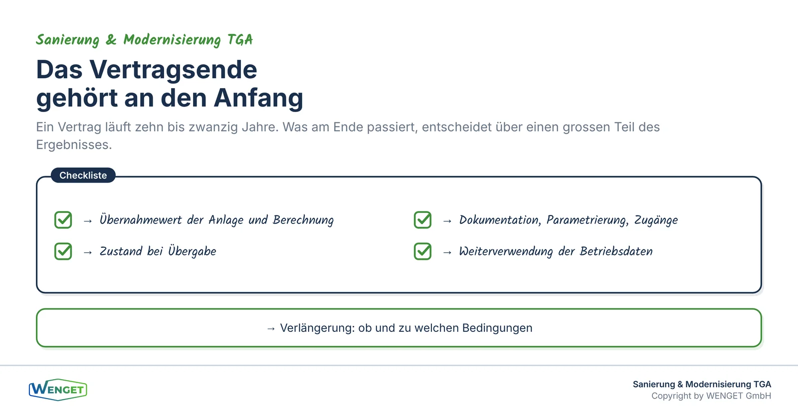 Was im Vertrag zum Laufzeitende geregelt sein muss.